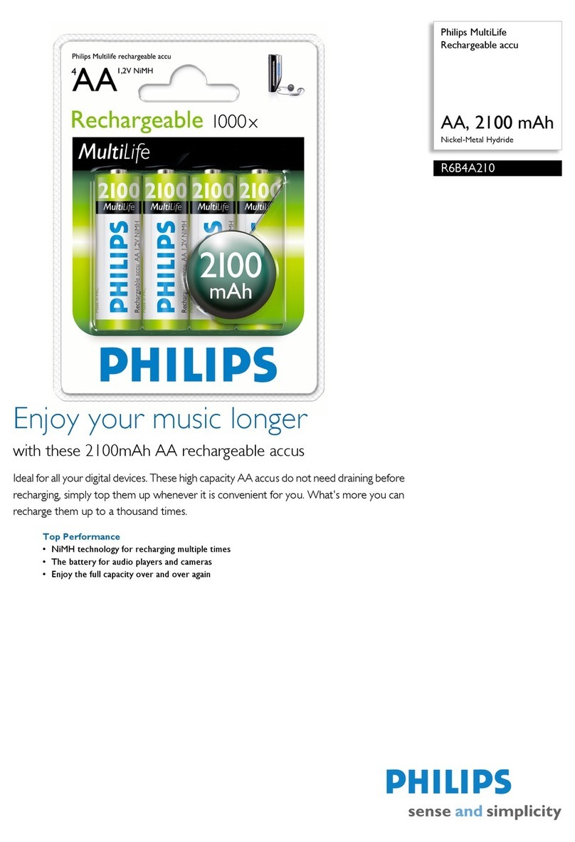 Philips R6B4A210 Specification sheet