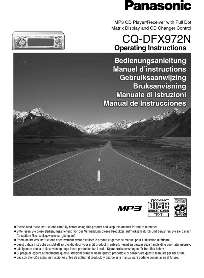 Panasonic CQ-DFX972N User manual