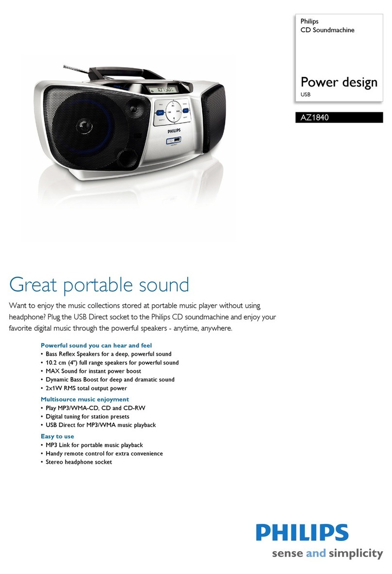 Philips AZ1840 User manual