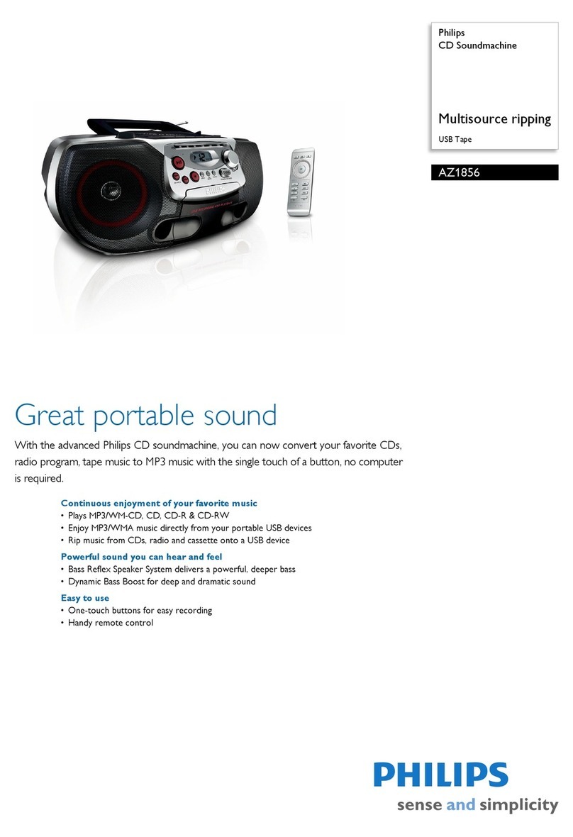Philips AZ1856 User manual