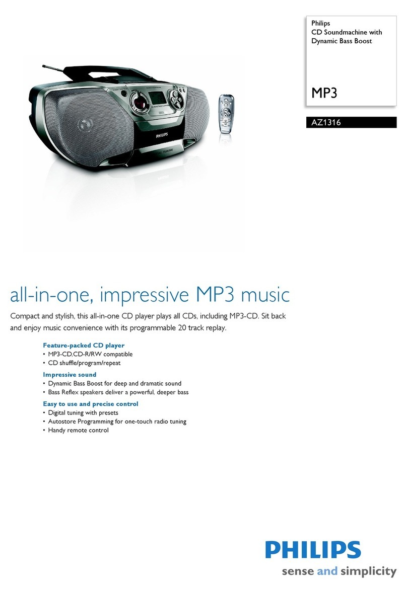 Philips AZ1316 User manual