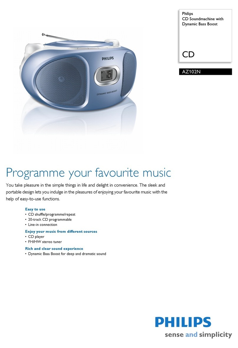 Philips AZ102N User manual