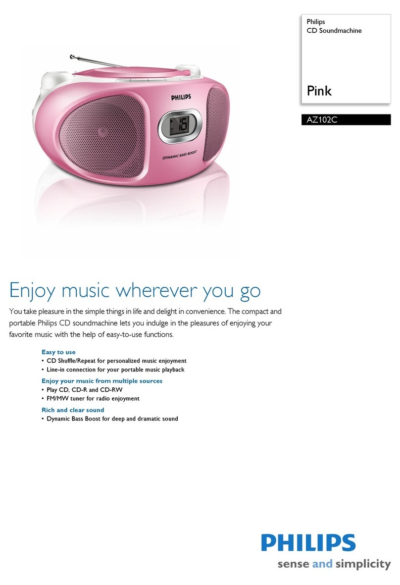Philips AZ102C User manual