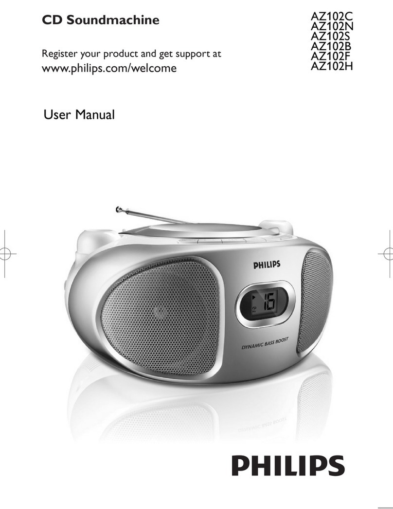 Philips AZ102F user manual