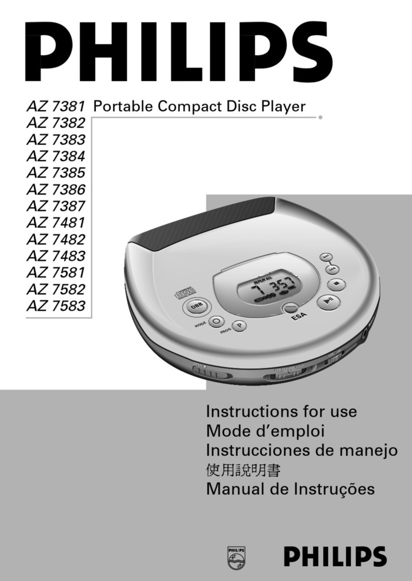 Philips Magnavox AZ 7384 User manual