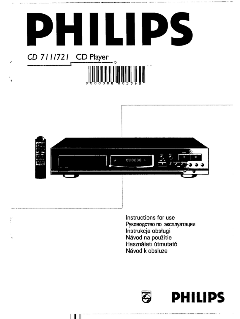 Philips CD711/00 User manual