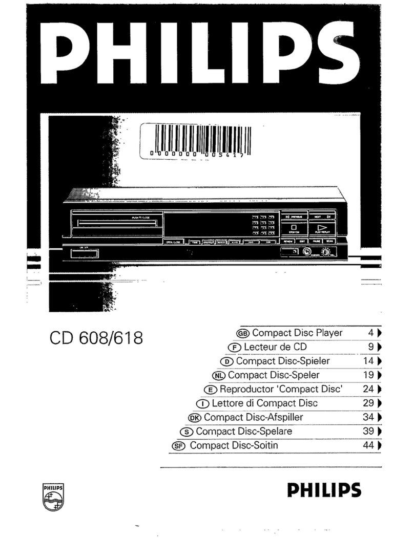Philips CD 618 user manual