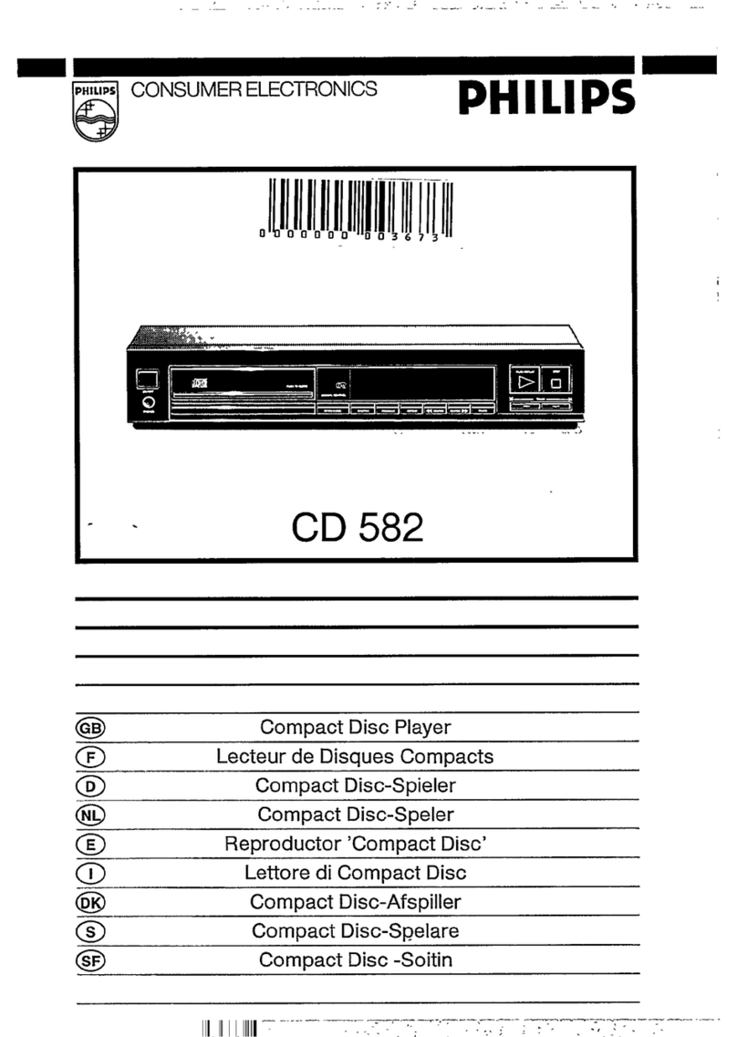 Philips CD582 User manual