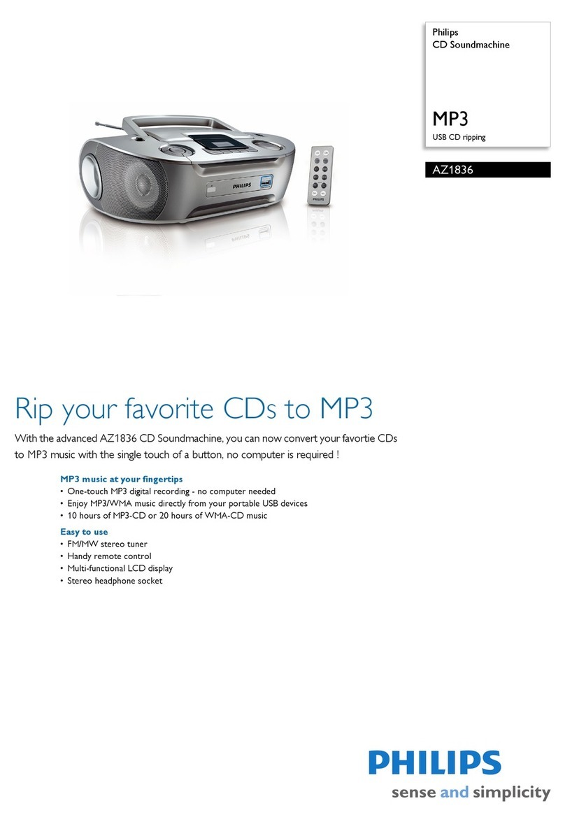 Philips AZ1836 User manual