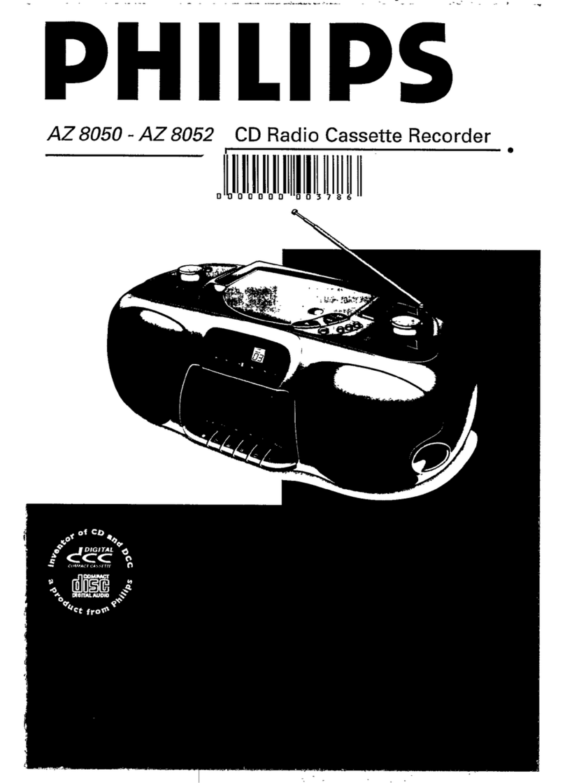 Philips AZ8052 User manual