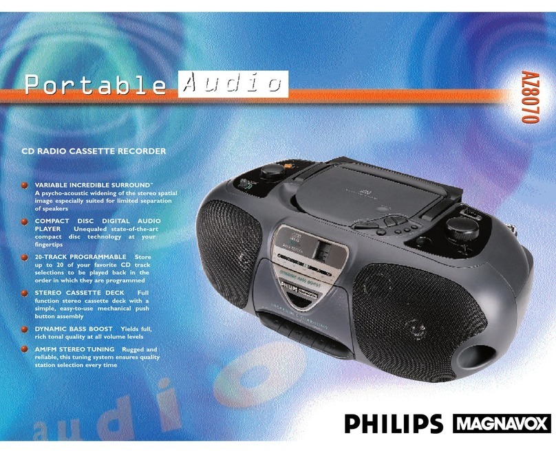 Philips AZ 8070 User manual