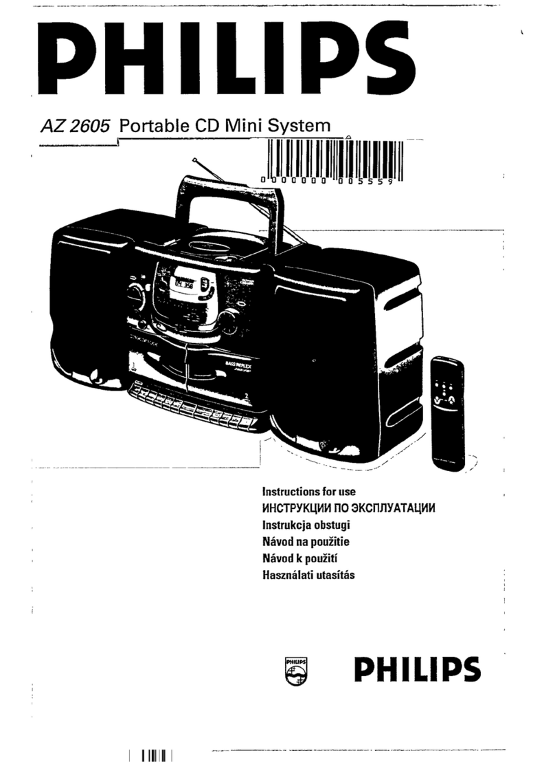 Philips AZ2605 User manual