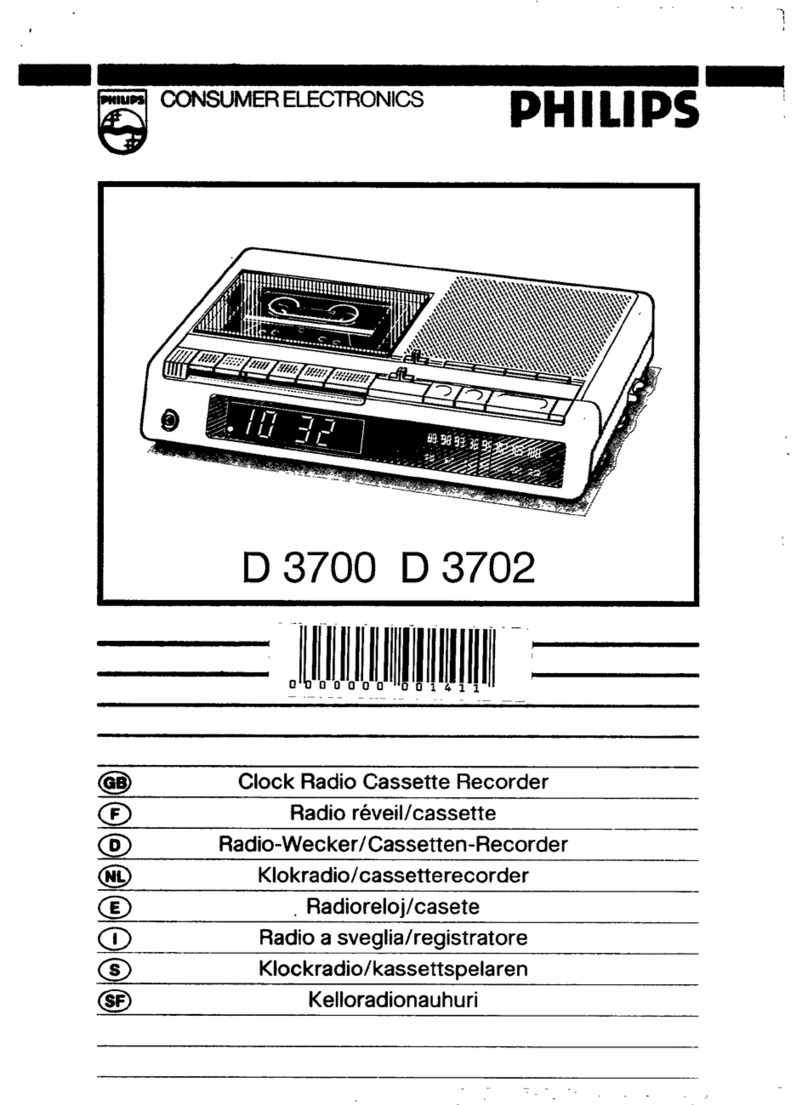 Philips D3700 User manual