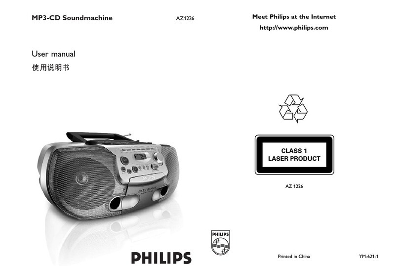 Philips AZ1226 user manual