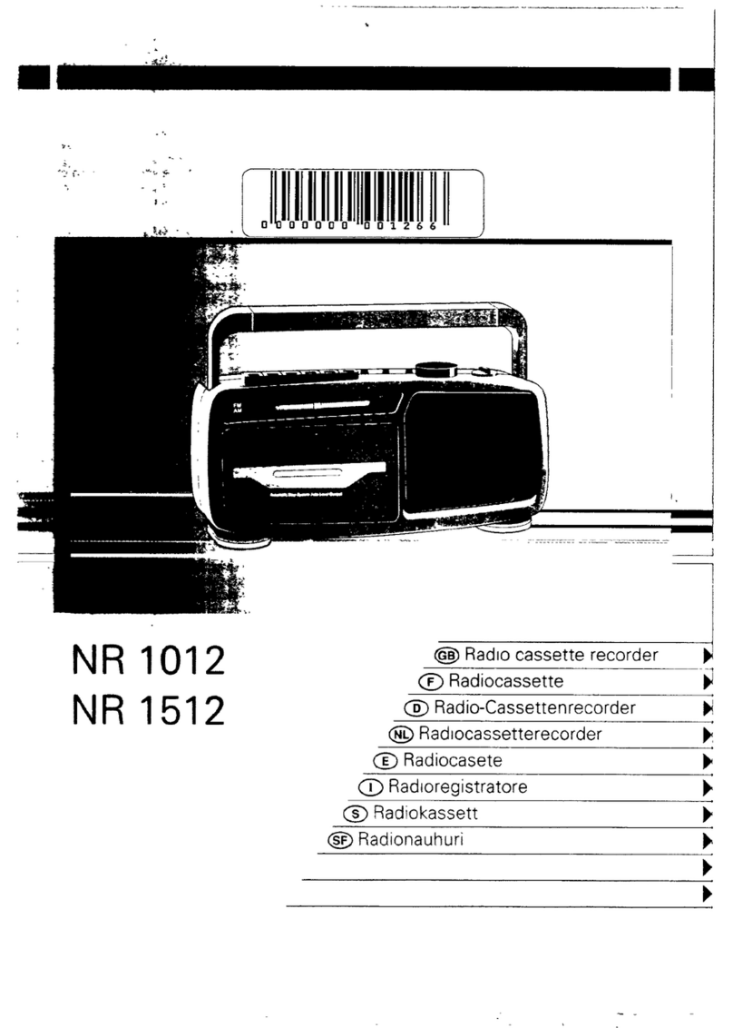 Philips NR 1012 User manual Philips NR 1012 User manual