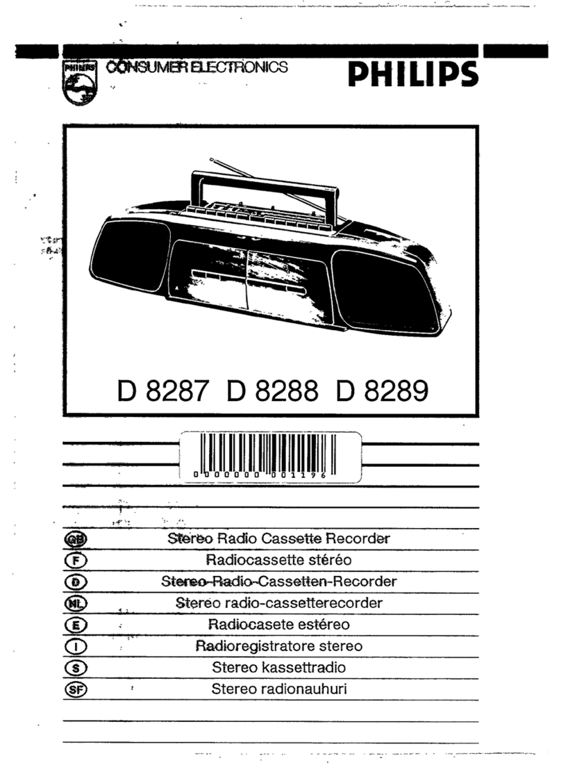 Philips D 8288 user manual