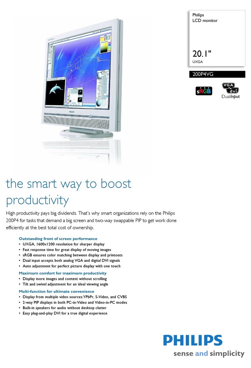 Philips Brilliance 200P4VB User manual