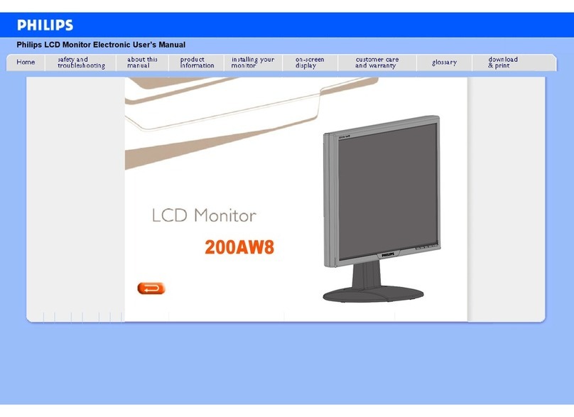 Philips 200AW8 User manual