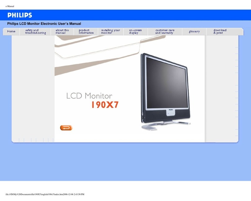Philips 190XL User manual