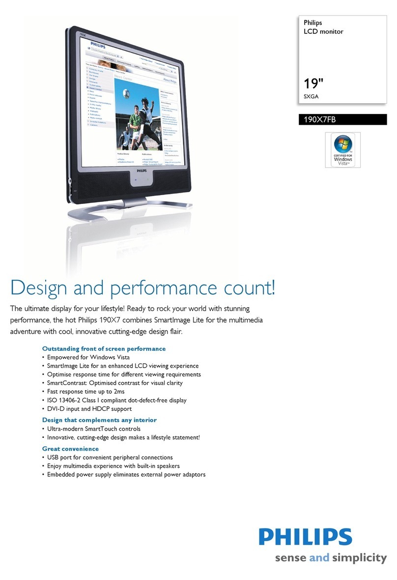 Philips 190X7FB User manual