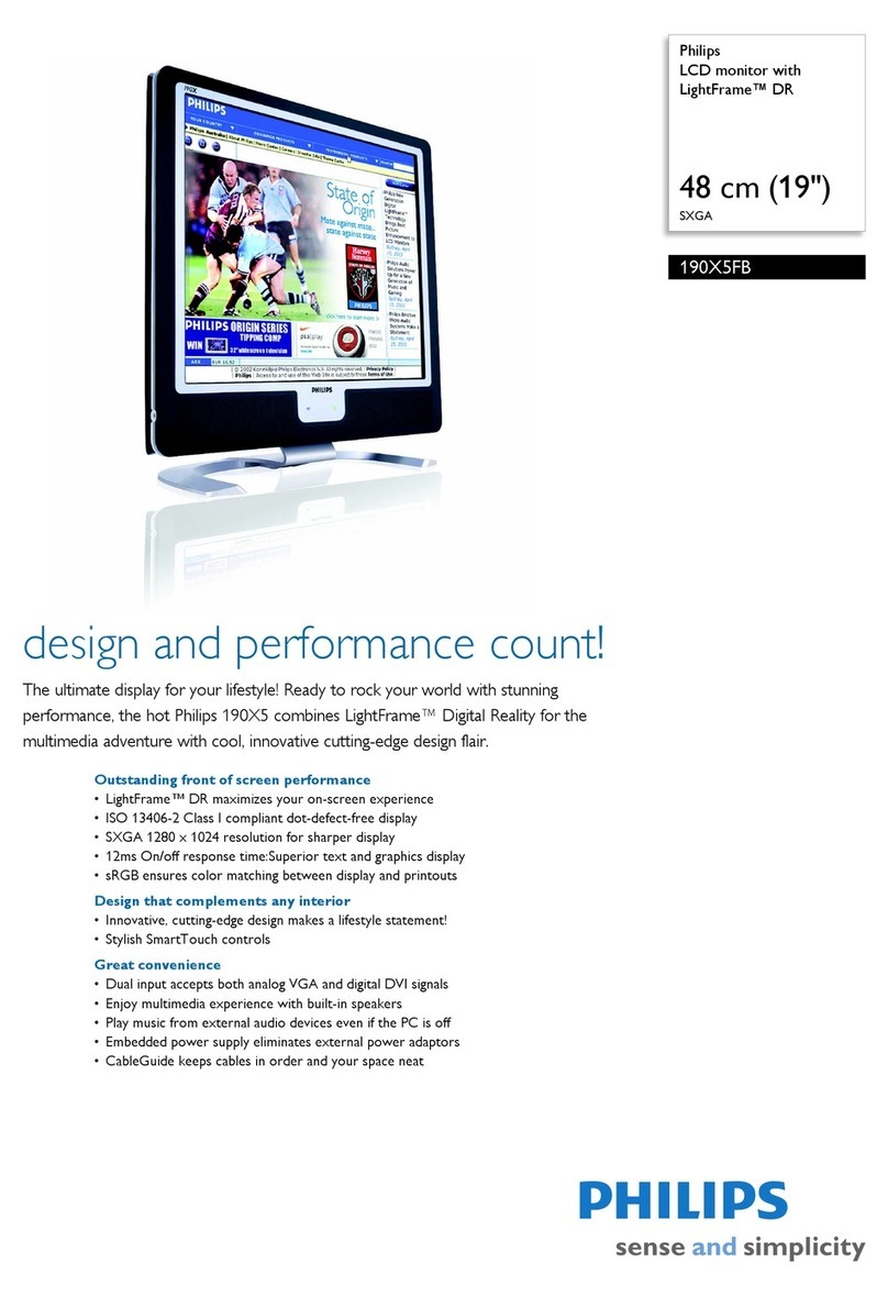 Philips 190X5FB User manual