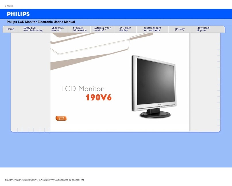 Philips 190V6FB user manual