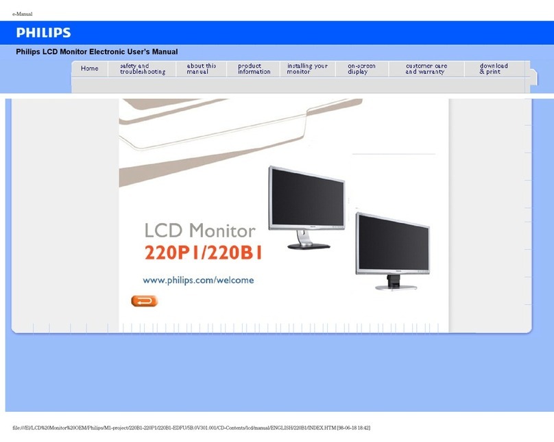 Philips 220B1CB/00 User manual