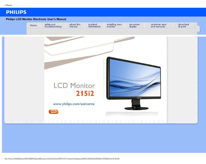 Philips 215I2 User manual
