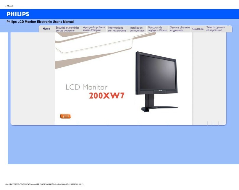Philips 200WX7 User manual