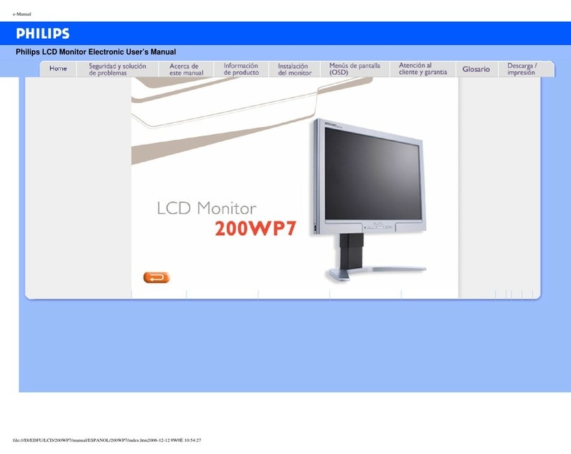 Philips 200WP7 User manual