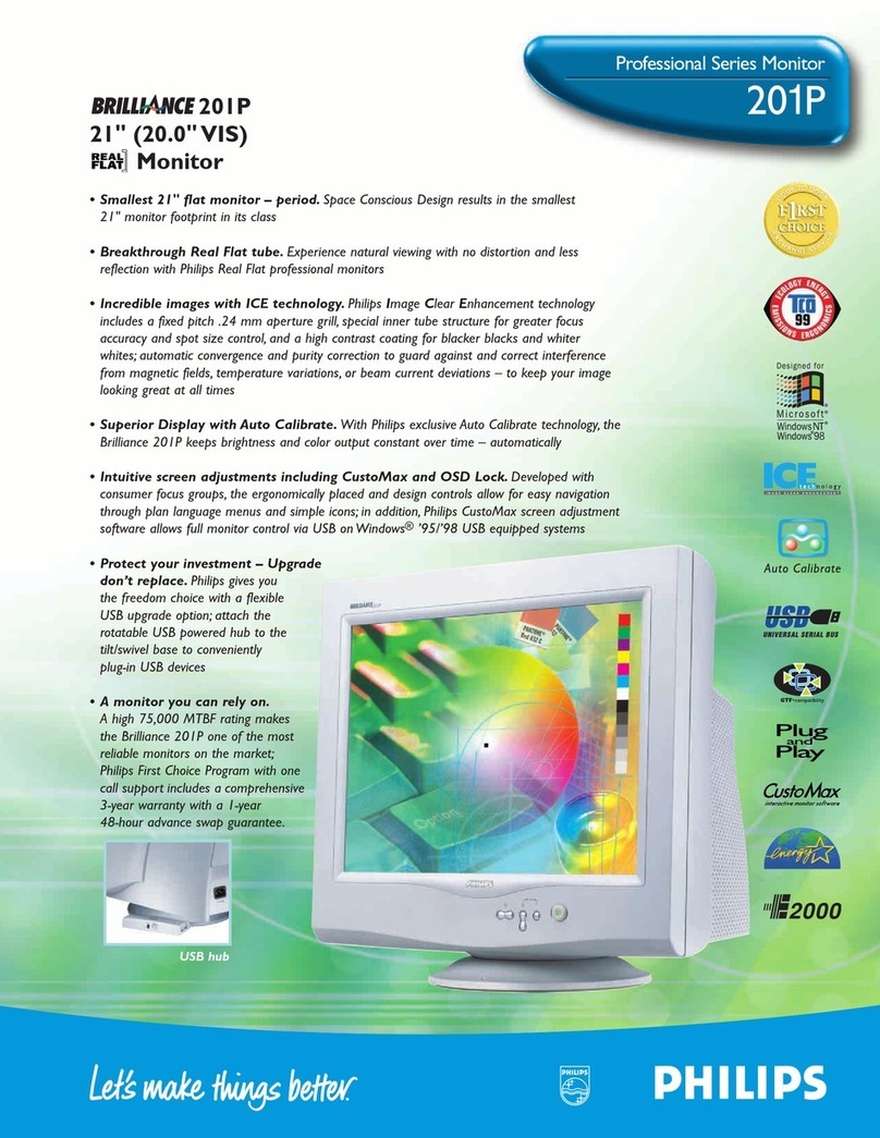 Philips Brilliance 201P10 User manual