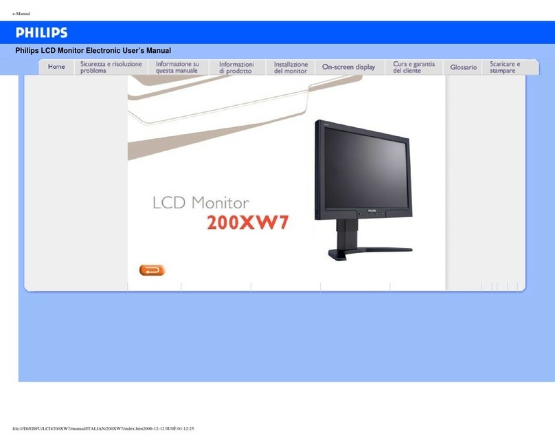 Philips 200XW7 User manual