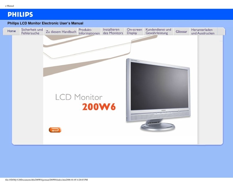 Philips 200W6 User manual