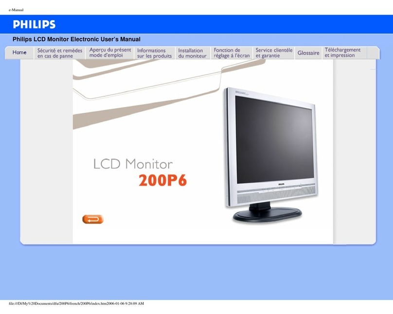 Philips 200P6 User manual