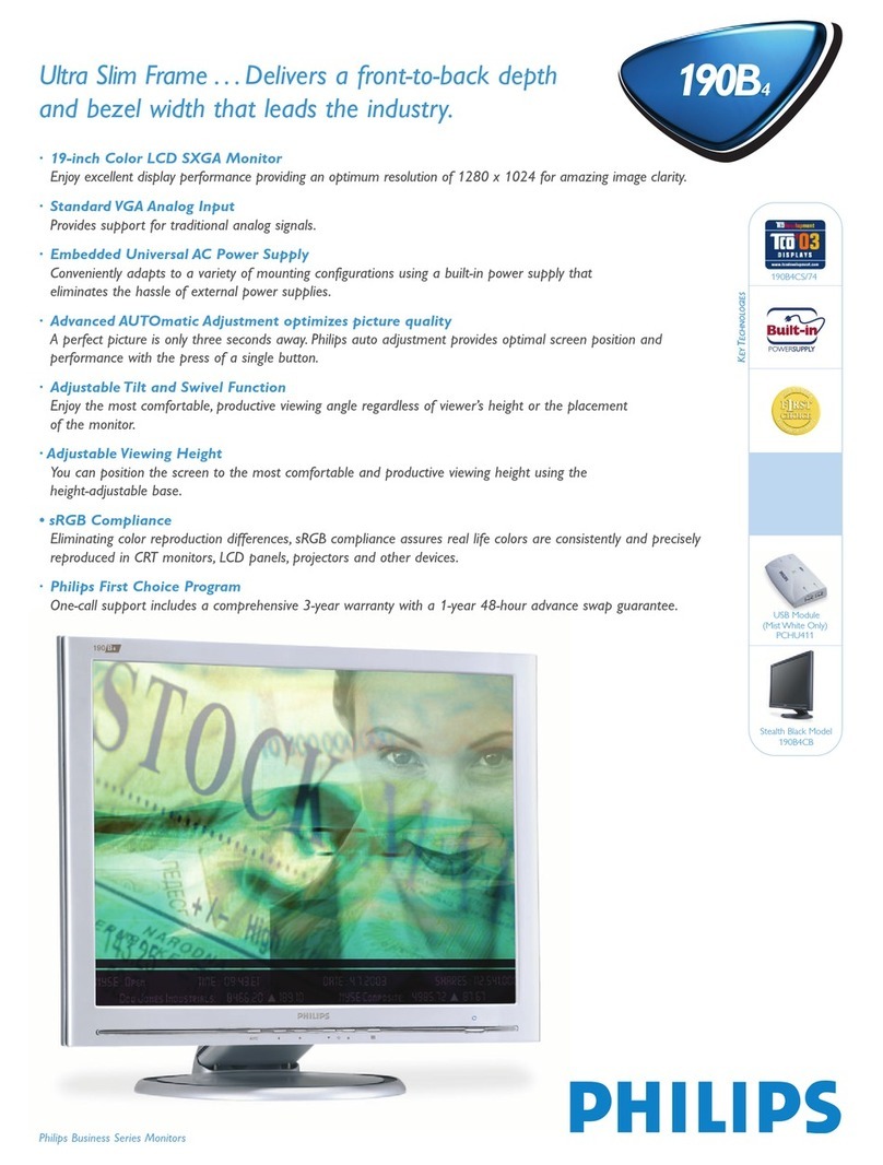 Philips 190B4CB User manual