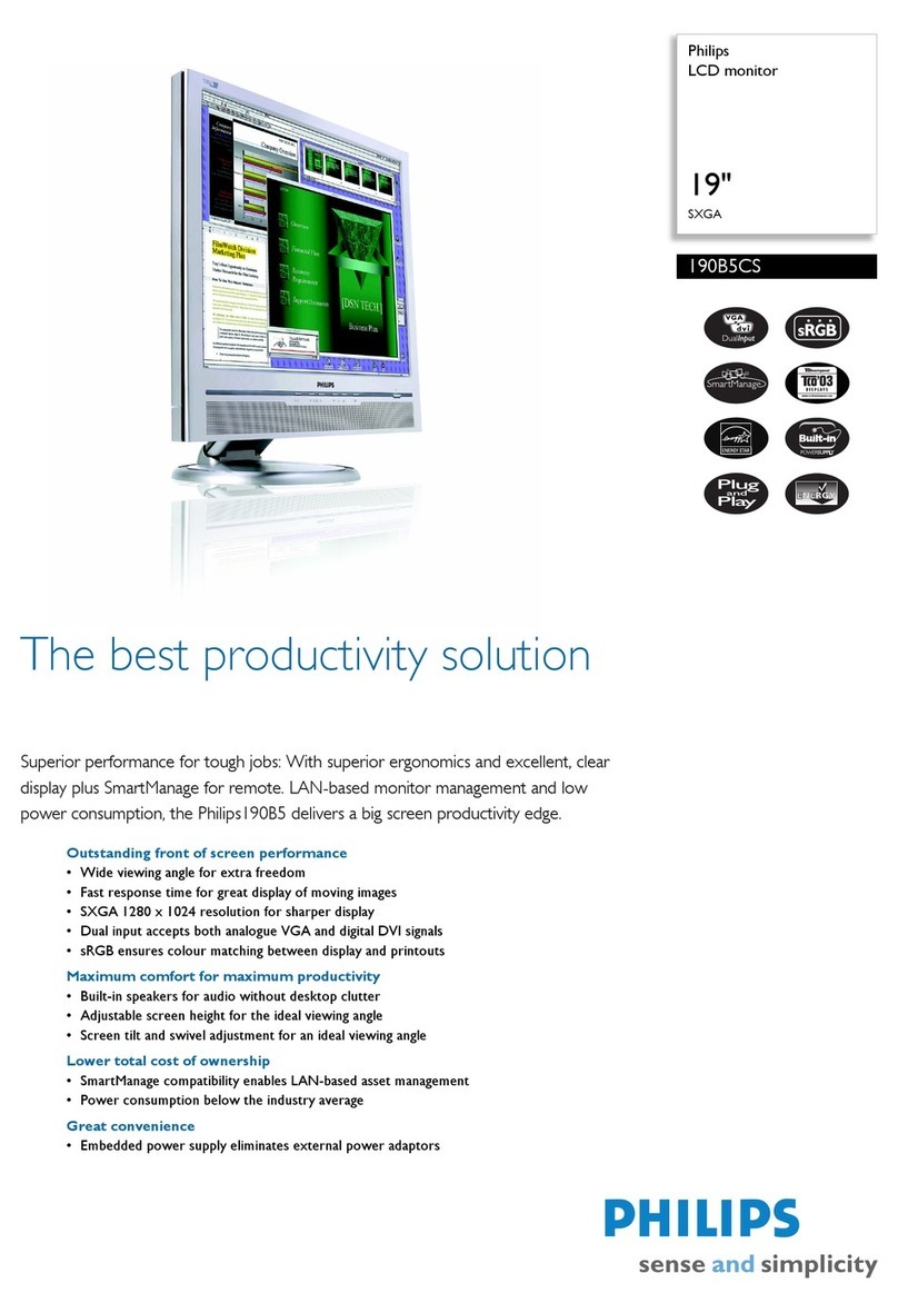 Philips 190B5CS User manual