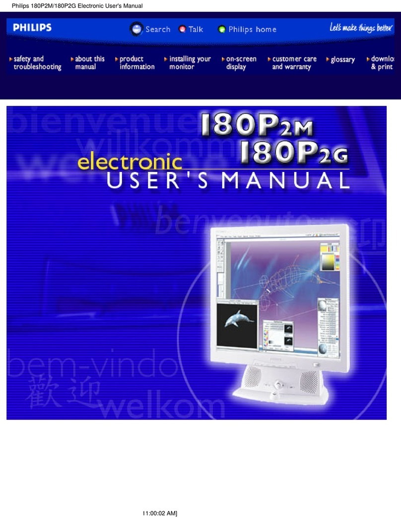 Philips 180P2M/180P2G User manual