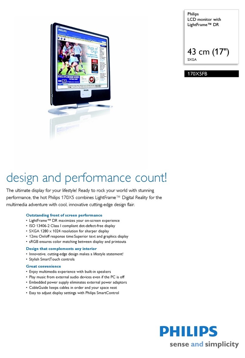 Philips 170X5FB User manual