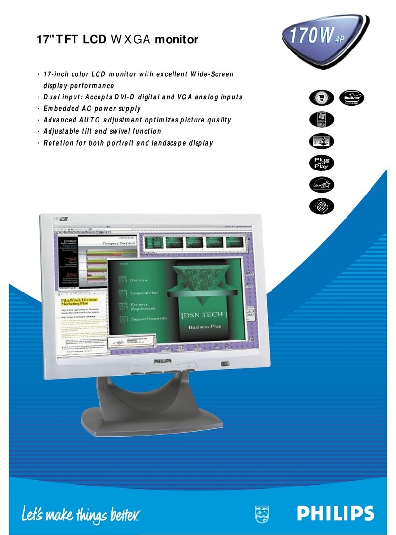 Philips 170W4P User manual