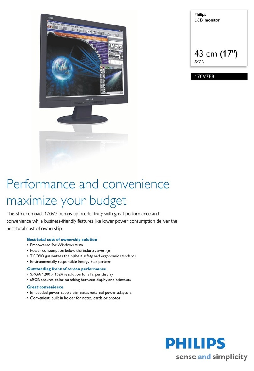 Philips 170V7FB User manual