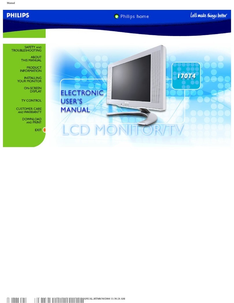 Philips 170T4 User manual
