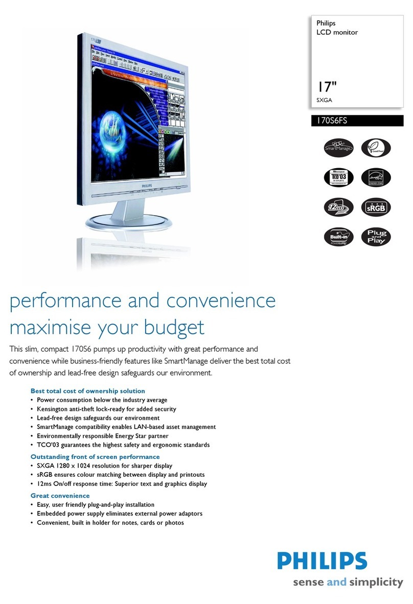 Philips 170S6FS User manual