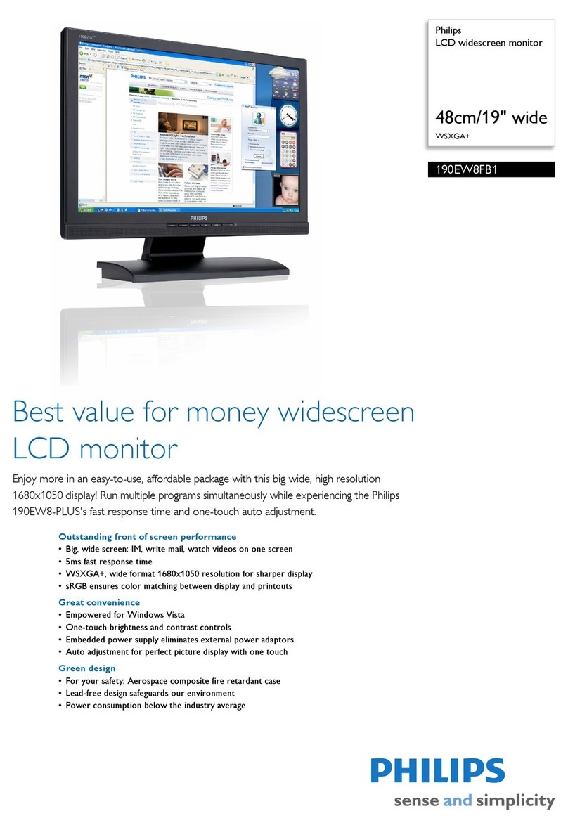Philips 190EW8FB1 User manual