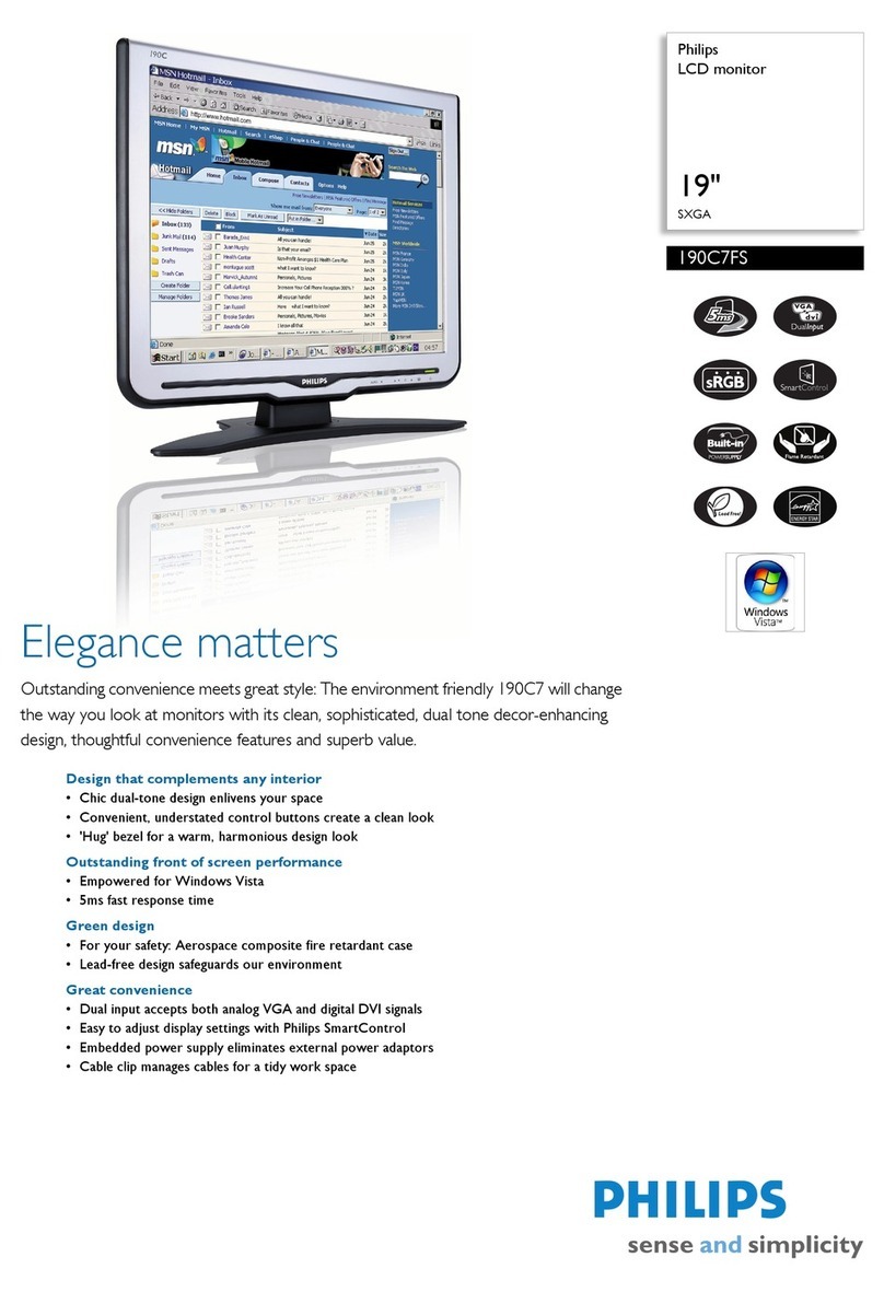 Philips 190C7FS User manual
