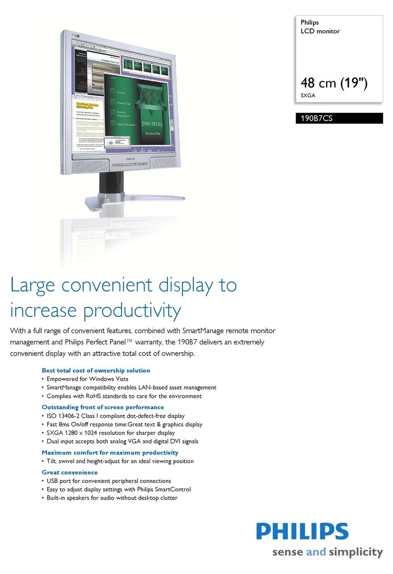 Philips 190B7CS User manual