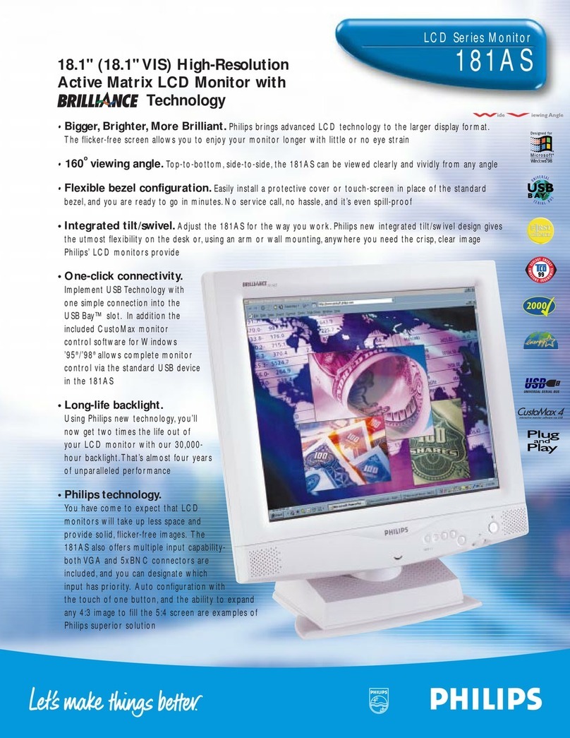 Philips Brilliance 181AS User manual