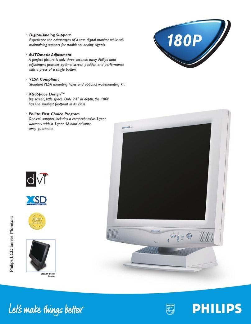 Philips Brilliance 180P User manual