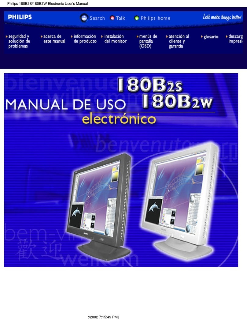 Philips 180B2W Instruction Manual Philips 180B2W Instruction Manual