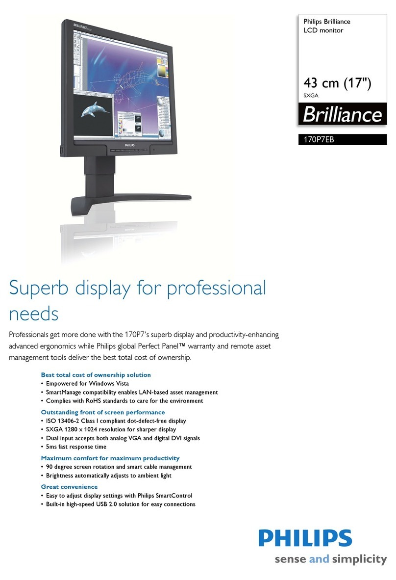 Philips Brilliance 170P7EB User manual