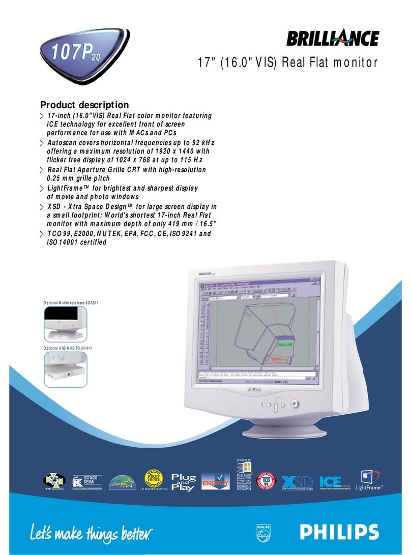Philips Brilliance 107P20 User manual